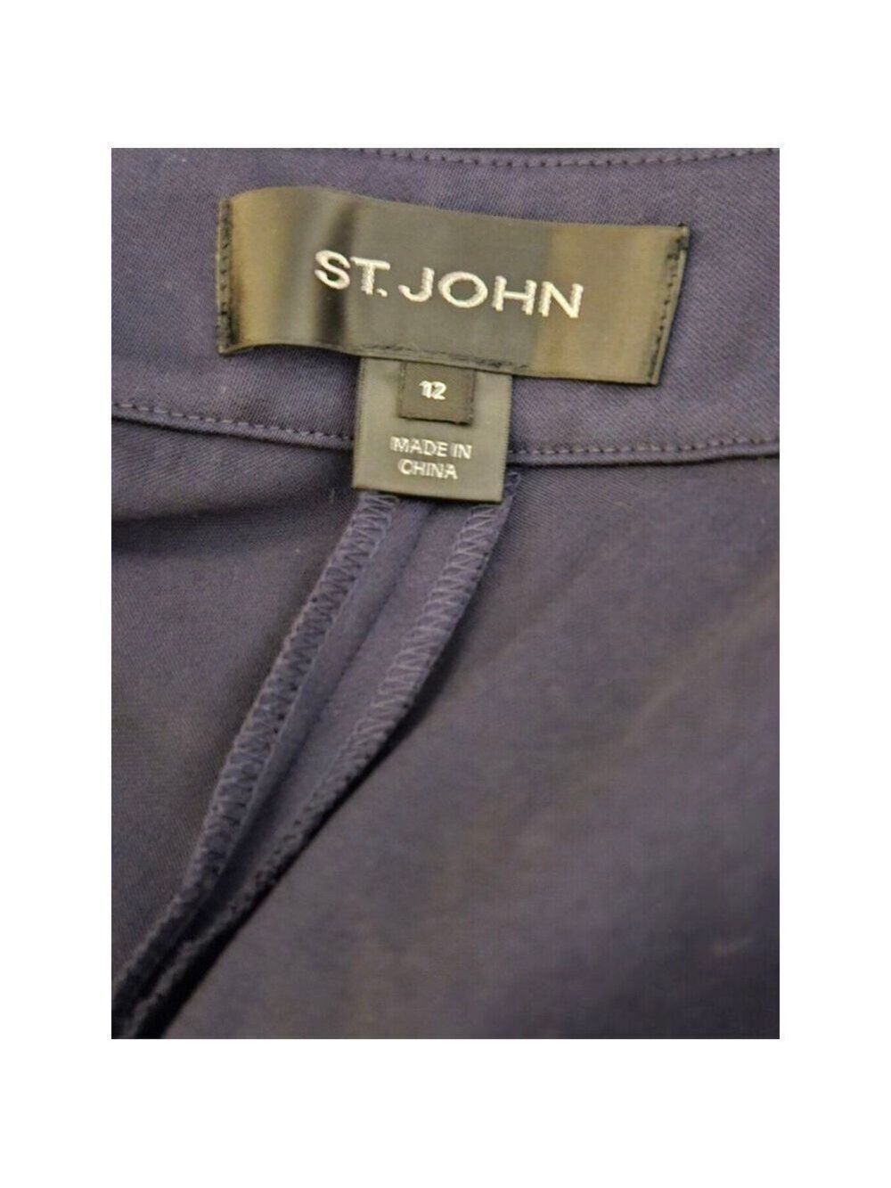 St. John Pants, Size 12, Dark Blue - Picture 9 of 10